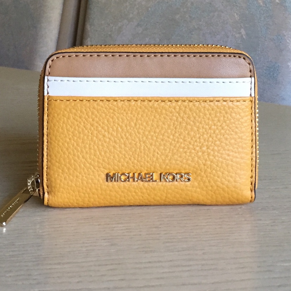 Michael Kors Golden Rod Multi Leather Card Case